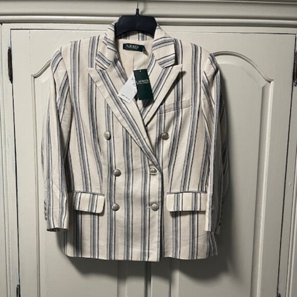 Ralph Lauren Striped double breasted Blazer - Picture 1 of 6